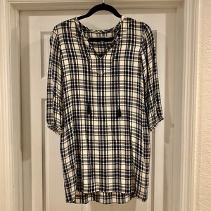 Madewell plaid tunic
